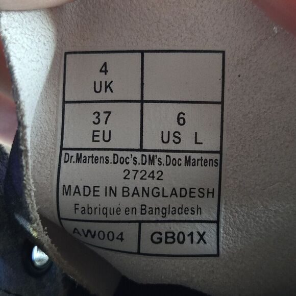 NEW Dr. Doc Martens 1460 Pascal Womens Size 6 Lace Up Boots Blue Tie Dye Suede - Picture 10 of 11